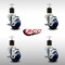 Service Caster 3'' SS Solid Poly Swivel 1-7/8'' Expanding Stem Caster Set with Brake, 4PK SCC-SSEX20S314-SPUS-TLB-178-4 - alternate 4